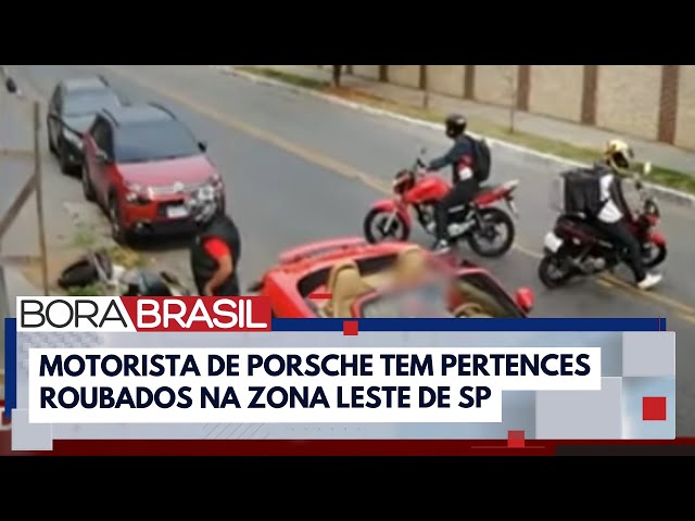 ⁣Criminosos ameaçam com arma e roubam homem em carro de luxo em SP I Bora Brasil