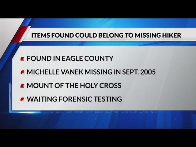 ⁣Items found could be hiker's missing since 2005