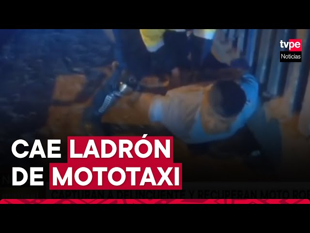 Huachipa: serenos frustran robo de mototaxi y capturan al ladrón en tiempo récord