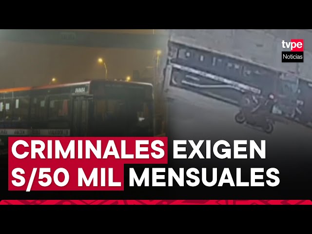 ⁣Villa El Salvador: disparan contra buses de empresa Santa Catalina