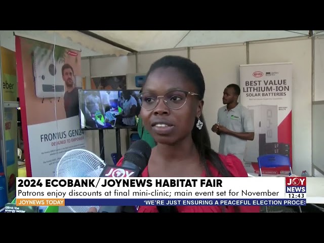 ⁣JN/Ecobank Habitat Fair: Patrons enjoy discounts at final mini-clinic, main event set for November