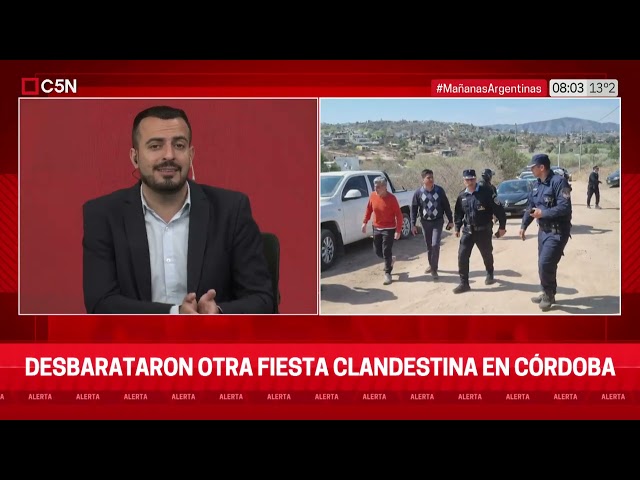 ⁣DESBARATARON otra FIESTA CLANDESTINA en CÓRDOBA