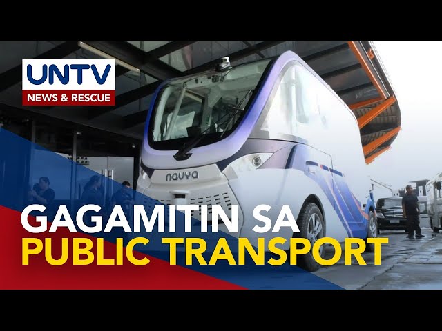 ⁣Unang self-driving bus service, planong gamitin bilang public transport sa New Clark City, Tarlac