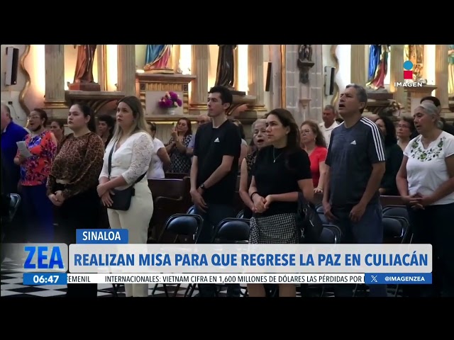 ⁣Realizan misa para que regrese la calma y la tranquilidad en Culiacán, Sinaloa | Francisco Zea