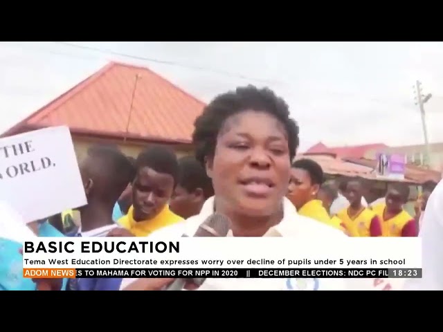 ⁣Tema West Education Directorate expresses worry over decline of pupils under 5 years in school