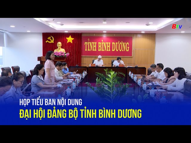 ⁣Họp tiểu ban nội dung Đại hội Đảng bộ tỉnh Bình Dương