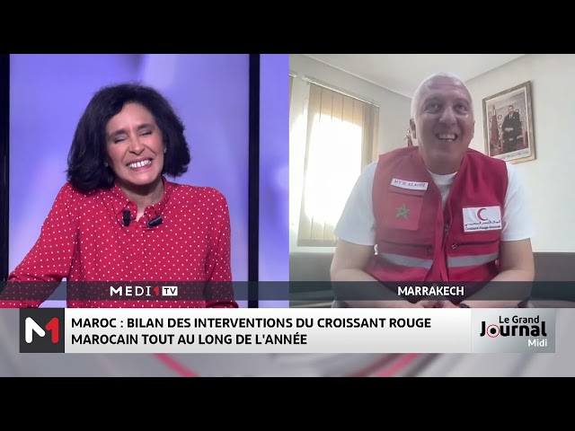 ⁣Bilan des interventions du Croissant Rouge Marocain tout au long de l’année avec Moulay Hafid Alaoui