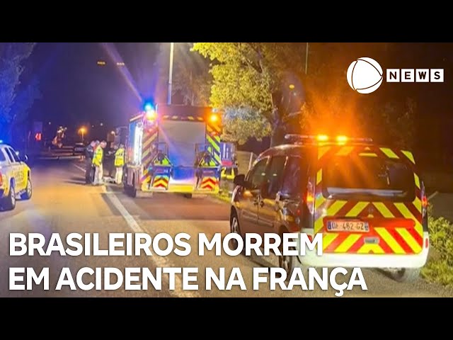 ⁣Quatro brasileiros morrem em acidente na França