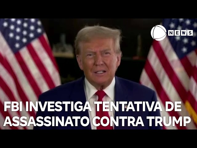 ⁣FBI investiga nova tentativa de assassinato contra Trump