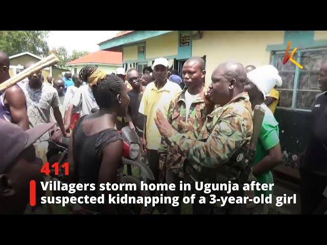 ⁣Villagers storm home in Ugunja after suspected kidnapping of a 3-year-old girl