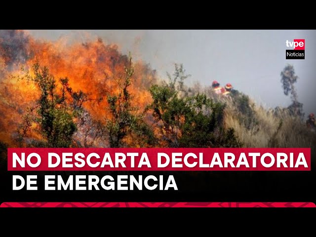 Gobierno no descarta declarar en emergencia las regiones afectadas por incendio forestal