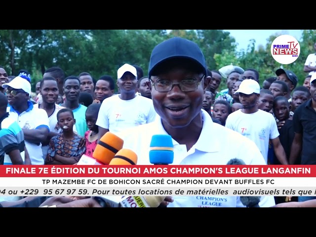 ⁣Finale du tournoi départemental Amos Champion's League Langanfin: TP Mazembe sacré devant Buffl