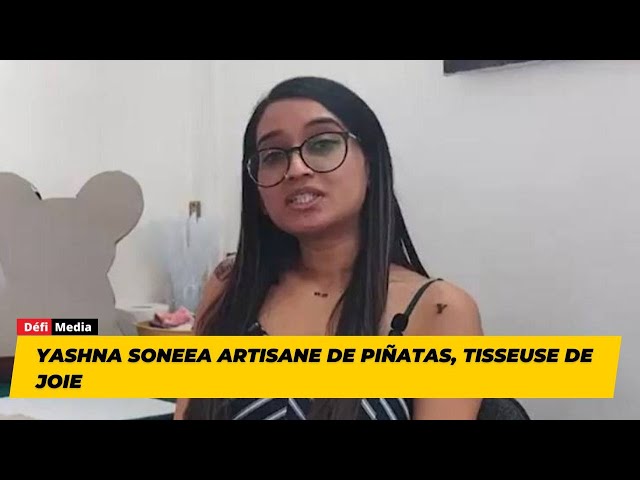 ⁣Yashna Soneea Artisane de piñatas, tisseuse de joie