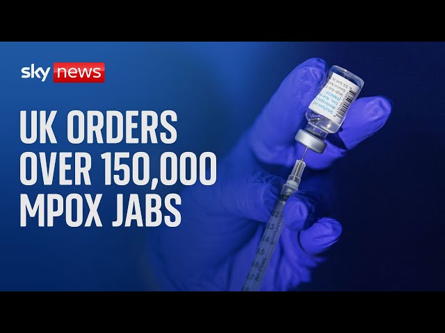 ⁣Over 150,000 mpox vaccines ordered as UK anticipates new strain of virus