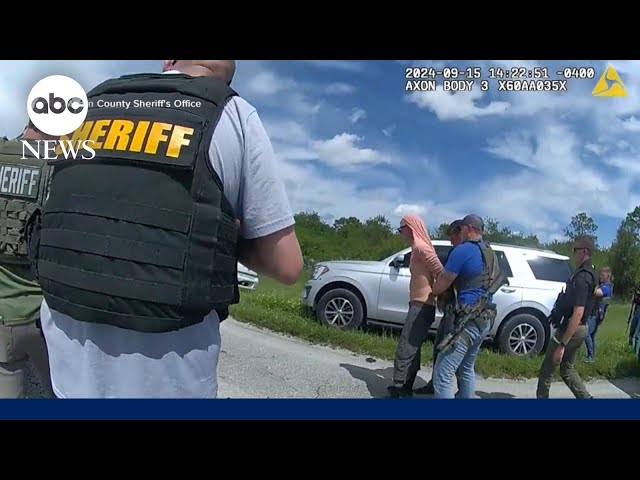 ⁣Body camera video shows arrest of suspect in apparent Trump assassination attempt