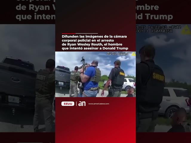 ⁣ÚLTIMA HORA: Difunden las imágenes de la cámara corporal policial en el arresto de Ryan Wesley Routh