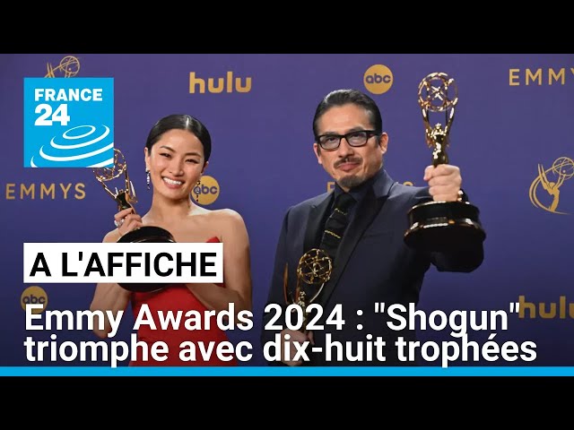 ⁣Emmy Awards 2024 : "Shogun" triomphe avec dix-huit trophées • FRANCE 24