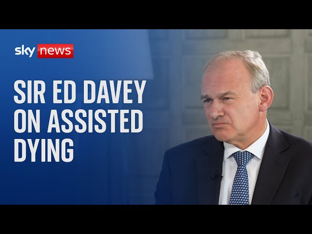 ⁣Liberal Democrat leader Sir Ed Davey 'sceptical' of the case for assisted dying