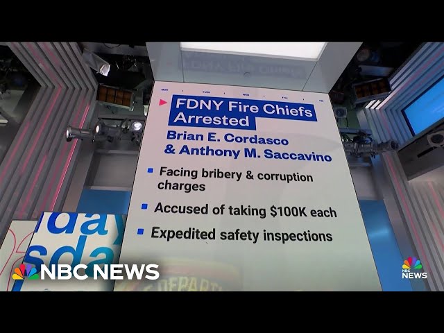 ⁣Former New York fire chiefs accused of bribery scheme