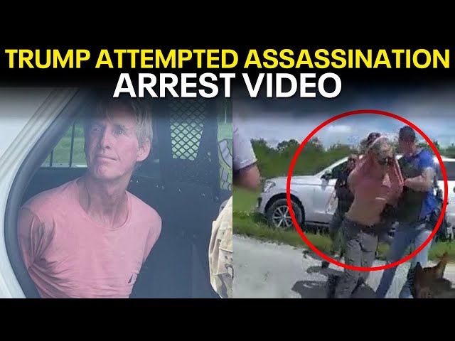 ⁣Trump assassination attempt: Ryan Routh arrest video