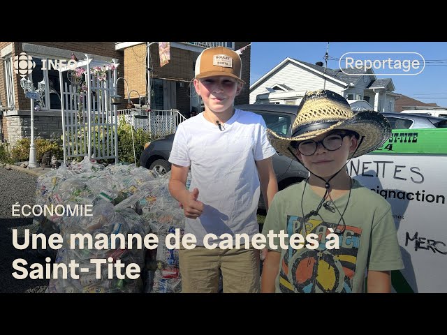 ⁣Une manne de canettes à Saint-Tite pour de jeunes entrepreneurs