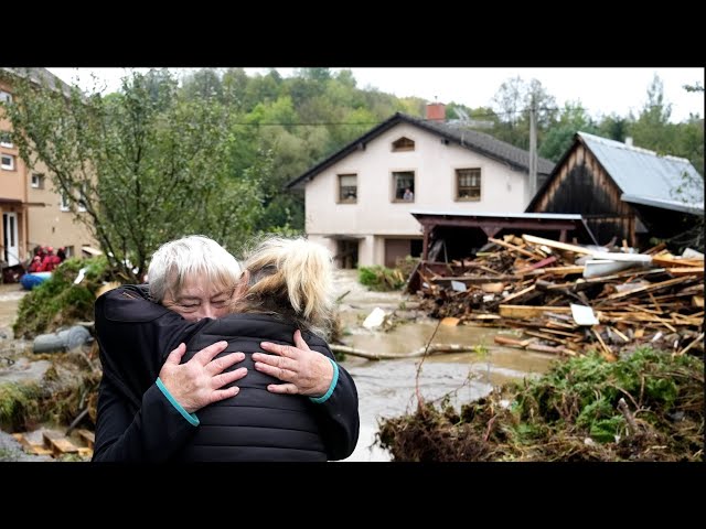 ⁣'We are drowning': Extreme rains sweep Europe as floods kill at least 16 | ITV News