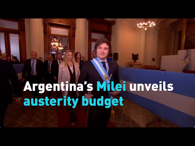 ⁣Argentina’s Milei unveils austerity budget amid growing public discontent