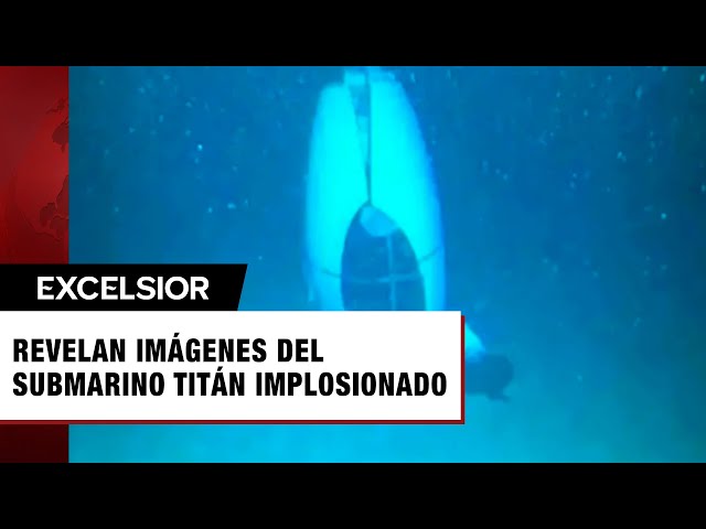 ⁣Revelan las inquietantes últimas imágenes del submarino Titán tras implosionar