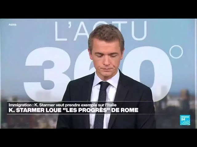 ⁣Keir Starmer loue la politique migratoire de son homologue d'extrême droite Giorgia Meloni