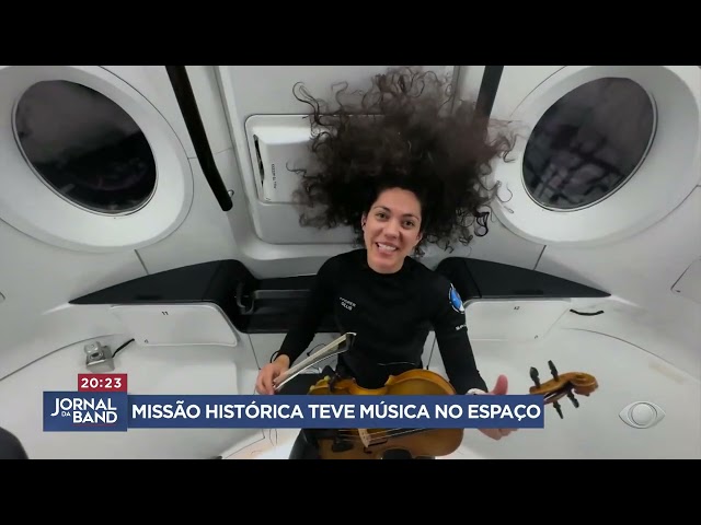 ⁣Primeira missão que levou civis ao espaço tem caminhada e até música