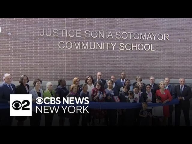 ⁣Justice Sonia Sotomayor on hand for ribbon cutting at Yonkers school named in her honor