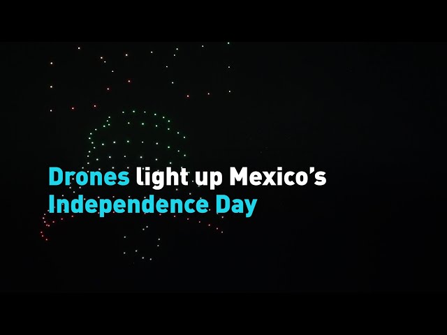 ⁣Drones light up Mexico’s Independence Day