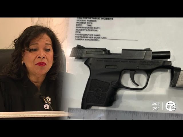 ⁣Judge who brought loaded gun to DTW pleads no contest, gets probation