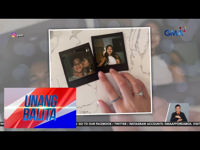 ⁣Gabbi Garcia, nilinaw na hindi pa sila engaged ni Khalil Ramos | Unang Balita