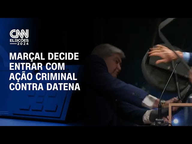 ⁣Marçal decide entrar com ação criminal contra Datena | CNN PRIME TIME