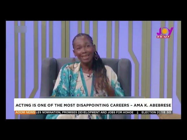 ⁣Acting is one of the most disappointing careers- Ama K. Abebrese- Adom TV Evening News (16-09-24)