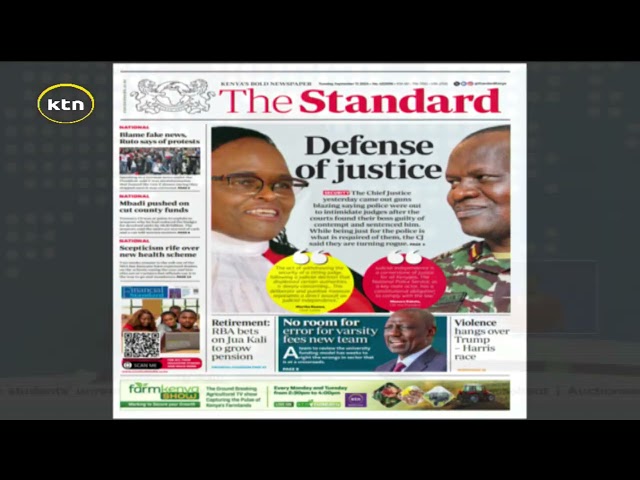 ⁣In the headlines of the Bold News Paper | The Standard