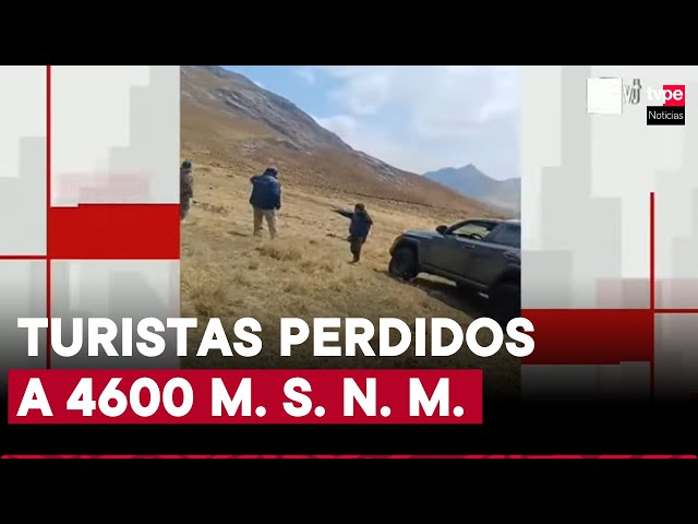 ⁣La Oroya: serenazgo rescató a turistas perdidos en Marcapomacocha