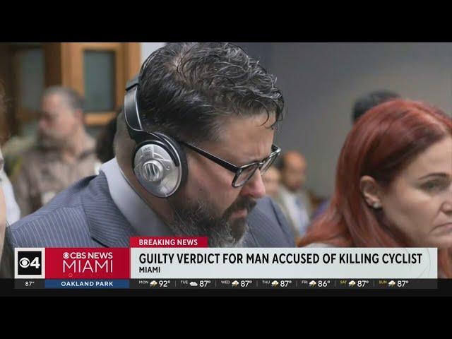 ⁣Man found guilty in death of cyclist on the Rickenbacker Causeway