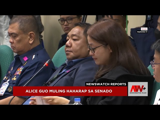 ⁣Alice Guo muling haharap sa Senado | NewsWatch Reports