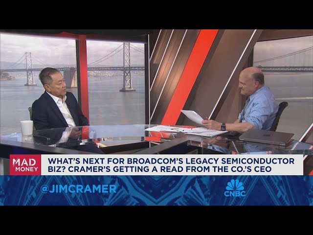 ⁣Broadcom CEO Hock Tan sits down with Jim Cramer