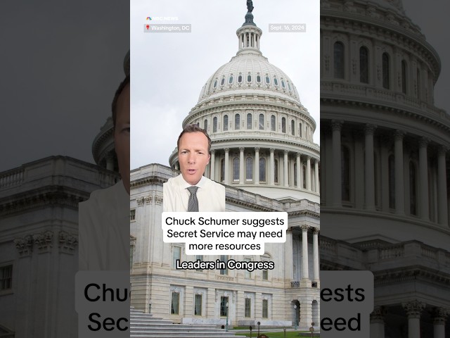 ⁣Chuck Schumer says Congress may need to give Secret Service more resources