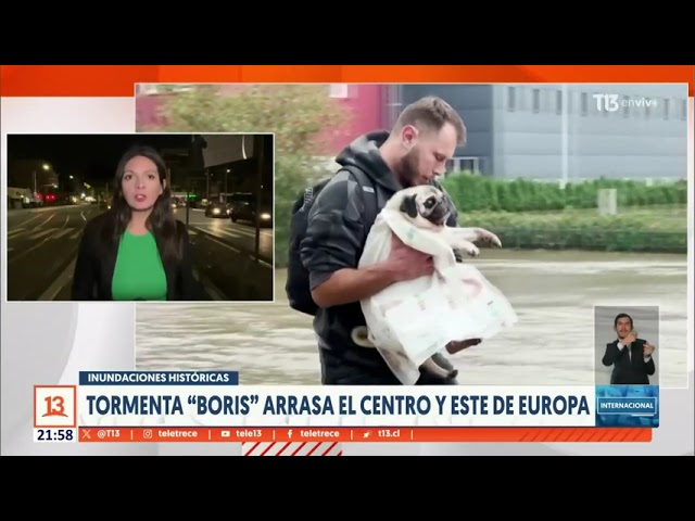 ⁣Tormenta "Boris" arrasa el centro y este de Europa