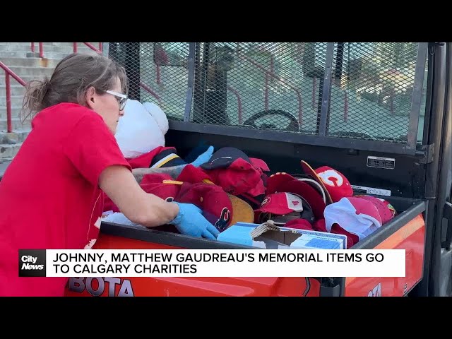 ⁣Johnny, Matthew Gaudreau's memorial items go to Calgary charities