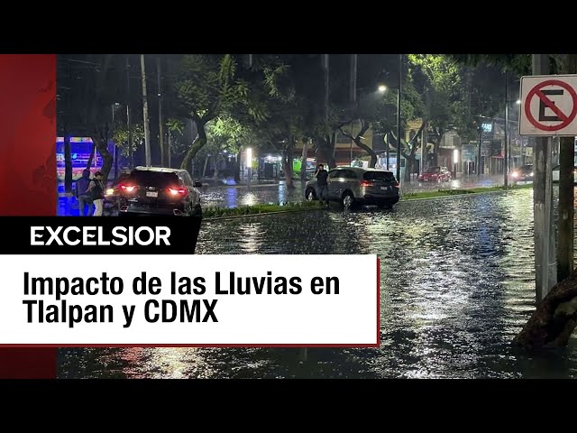 ⁣LO ÚLTIMO: Lluvias provocan inundaciones en Tlalpan y se declara alerta roja