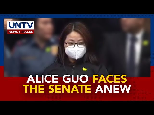 ⁣:  Dumating na si Alice Guo sa Senado ngayong Martes, September 17