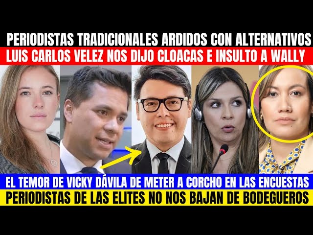 ⁣PERIODISTAS TRADICIONALES ATACAN A ALTERNATIVOS.VELEZ INSULTÓ A WALLY NOS LLAMÓ CLOACAS.VICKY MIEDO