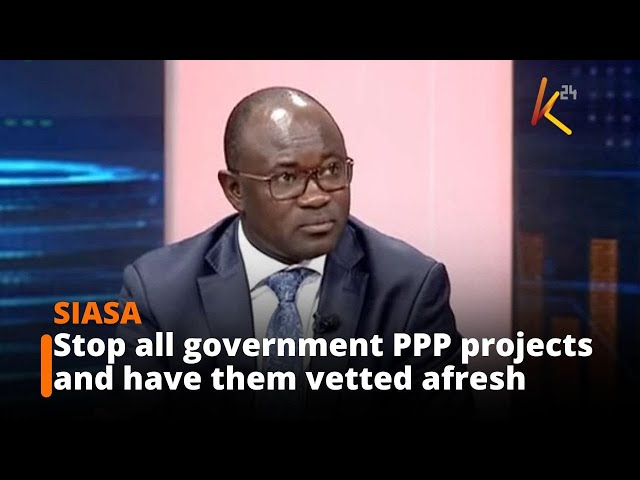 ⁣Stop all government PPP projects and have them vetted afresh, Ugenya MP says.