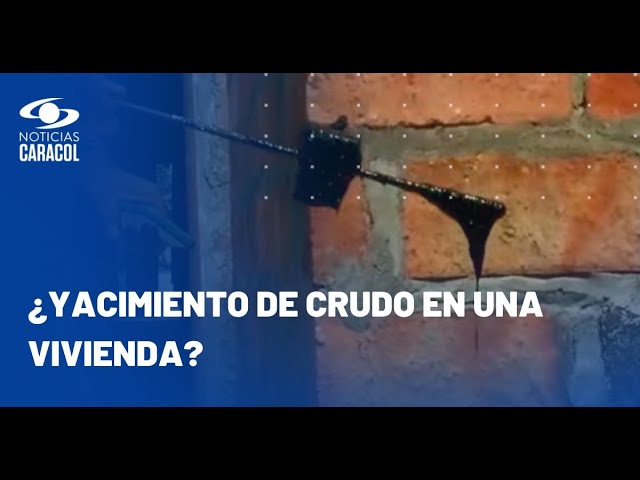 ⁣Familia en Barrancabermeja dice que está brotando petróleo del patio de su casa: ¿Beverly ricos?