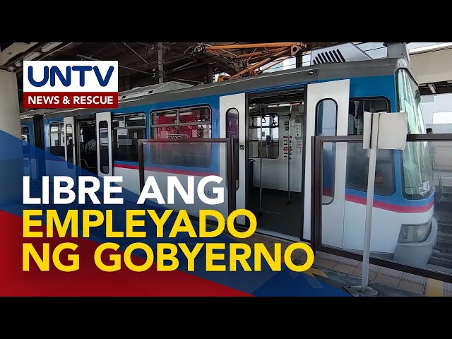 ⁣MRT-3 at LRT-2, may handog na libreng sakay sa government employees sa Sept.18-20